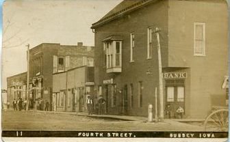 Bank of Bussey before the fire